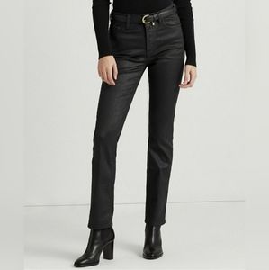 Ralph Lauren Black High-Rise Skinny Ankle Super Stretch Jeans Size 26